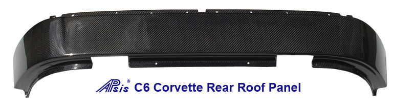 Real Carbon Fiber,  C6 Corvette, Roof Panel Halo
